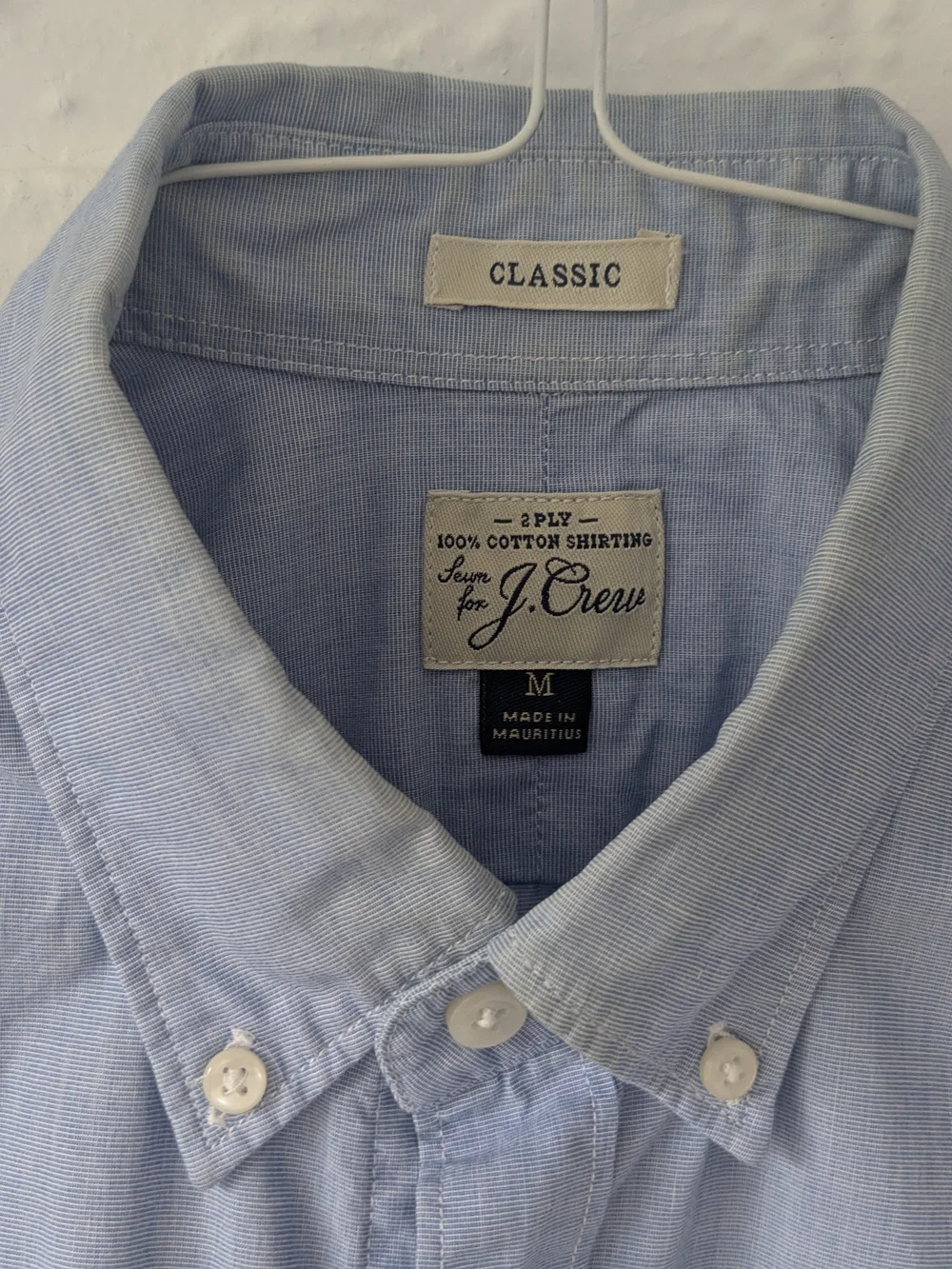 J. Crew Light Blue Button-Down Dress Shirt